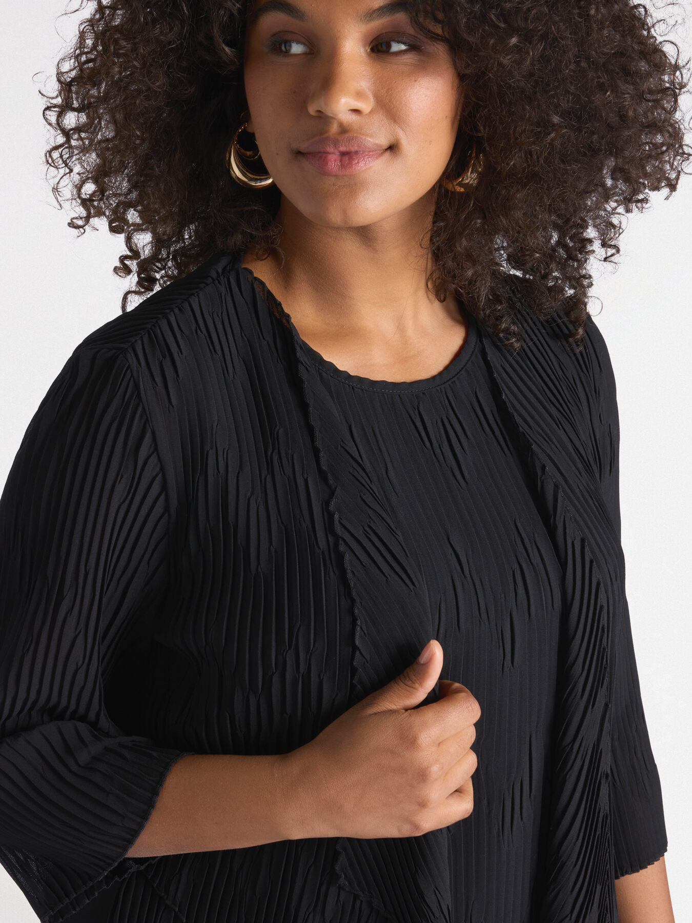 Coprispalle in georgette pliss&eacute; image number 4