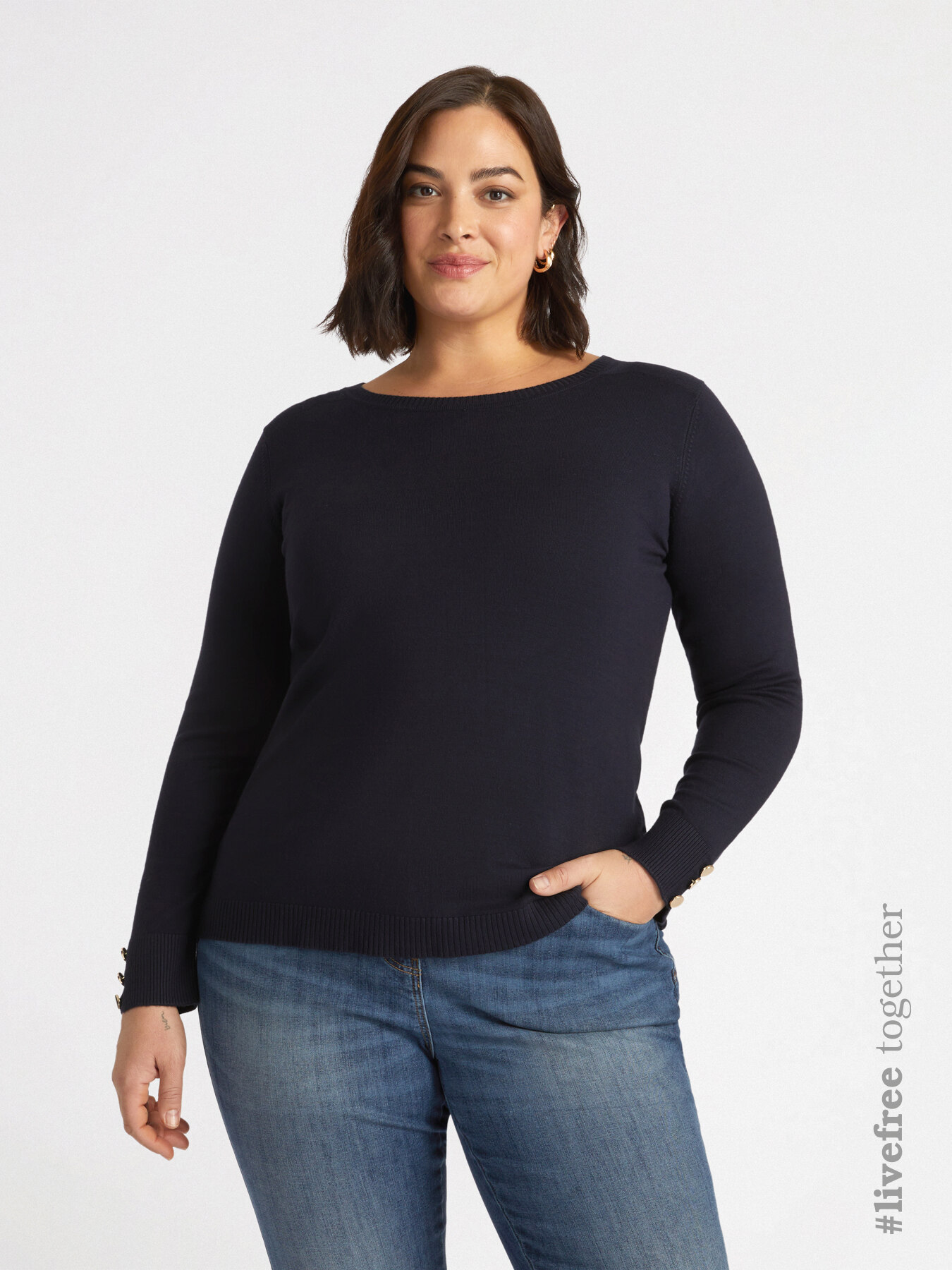 LENZING™ ECOVERO™ viscose sweater image number 0