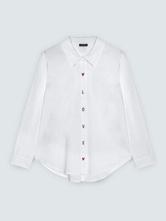 Shirt with LOVE embroidery