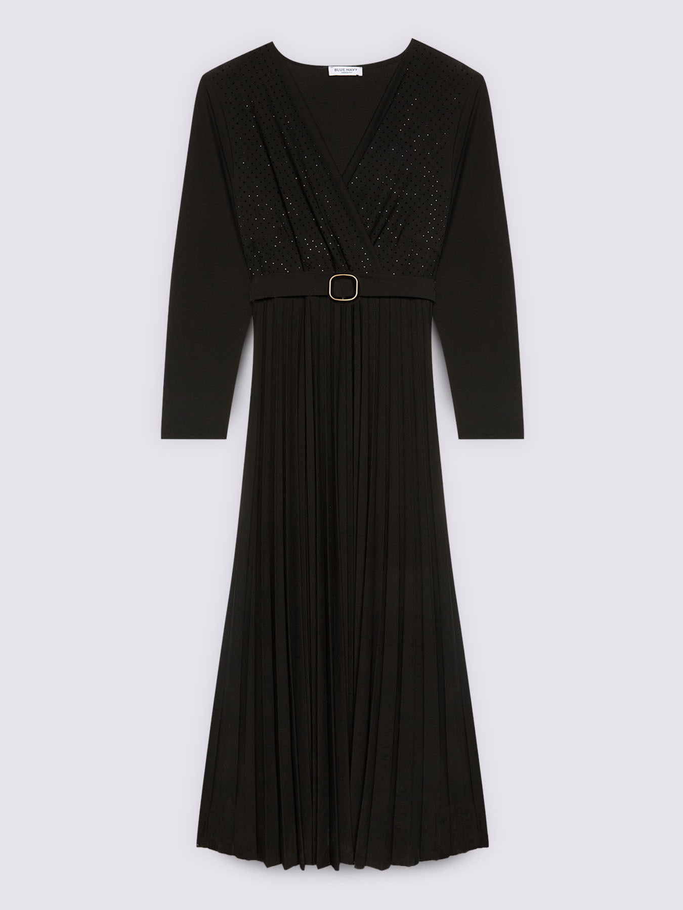 Kleid mit Plisseerock und G&uuml;rtel image number 5