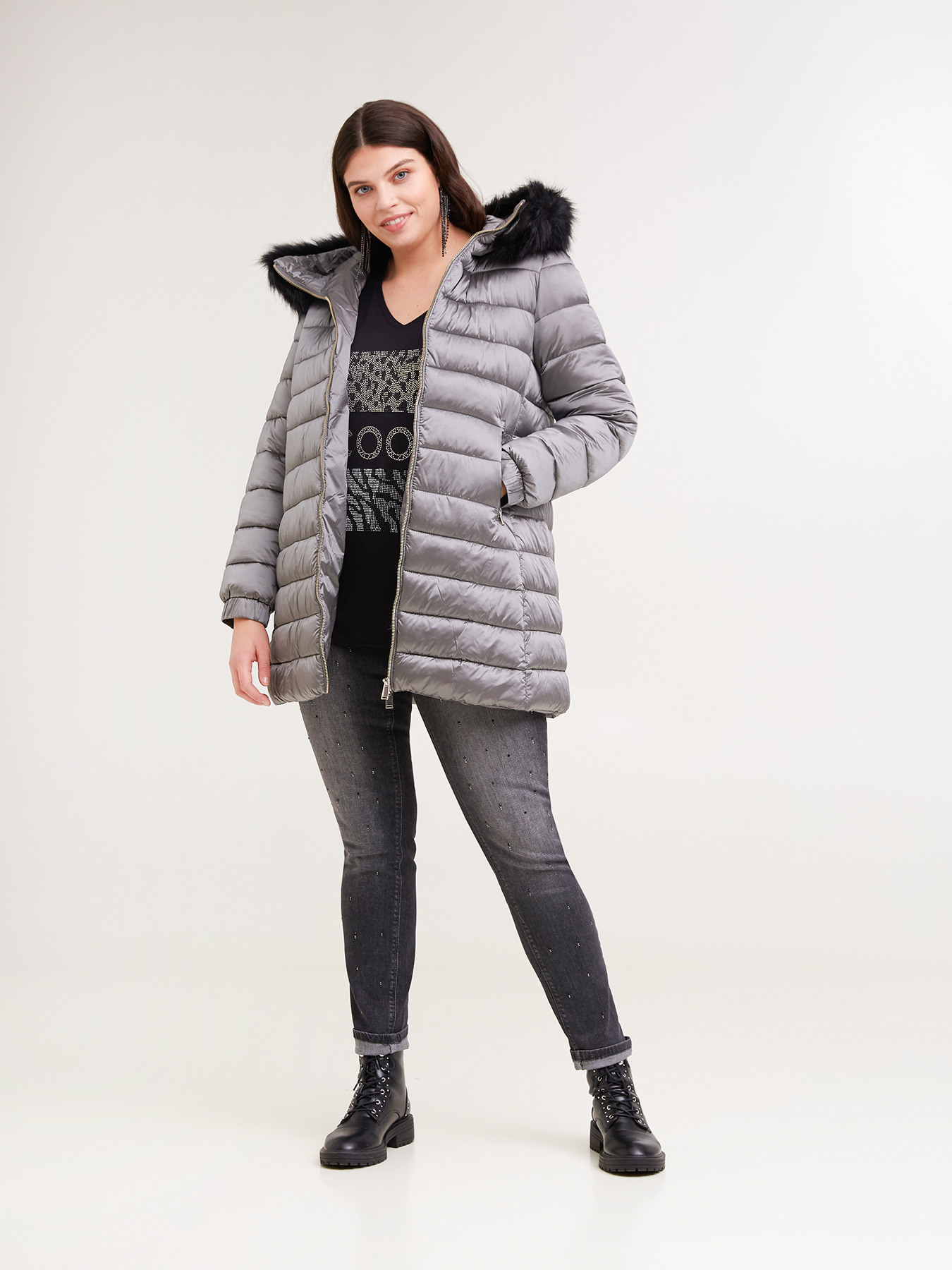 Doudoune en nylon iris&eacute; image number 0