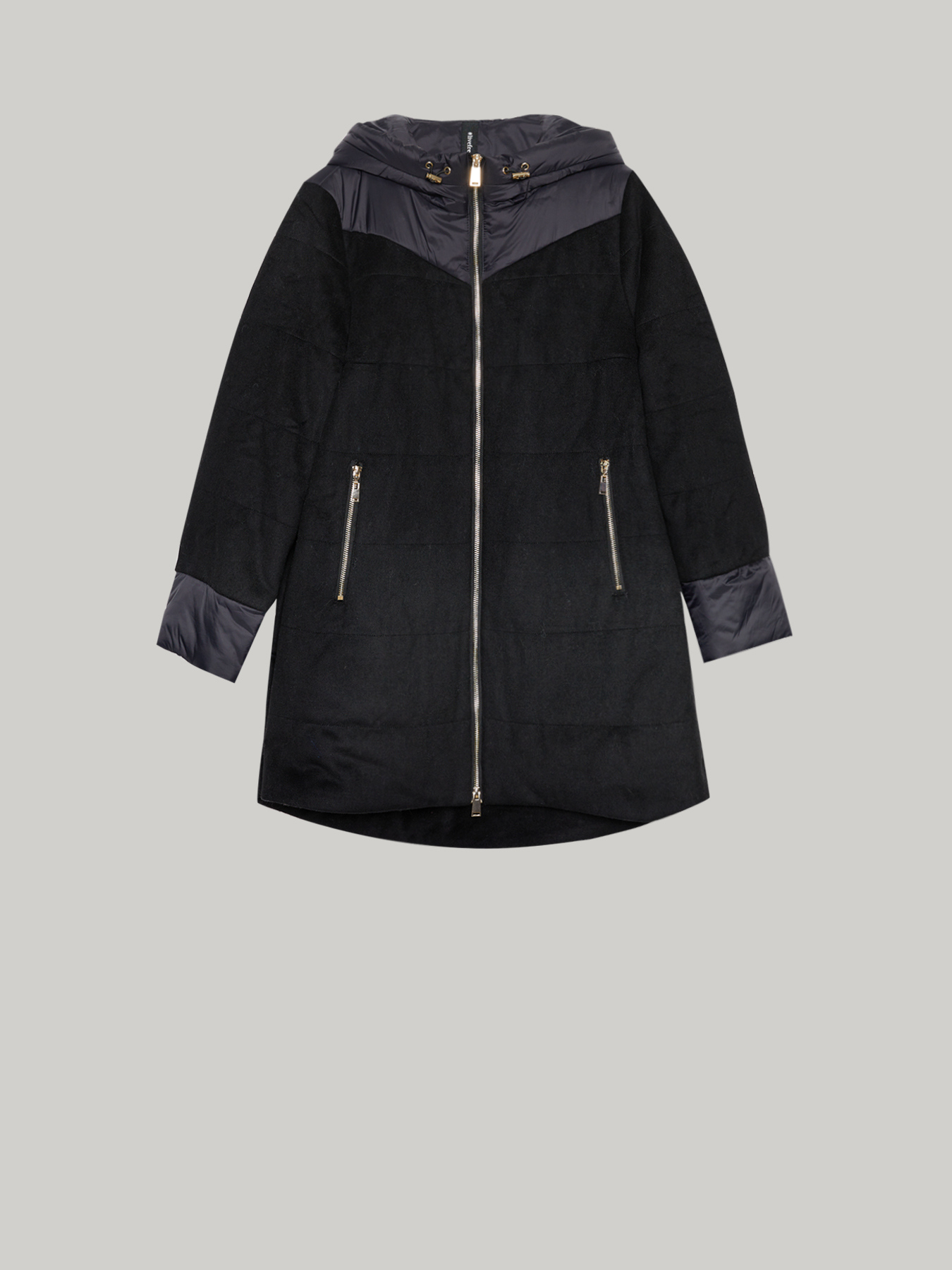 Piumino con inserti in nylon lucido image number 3