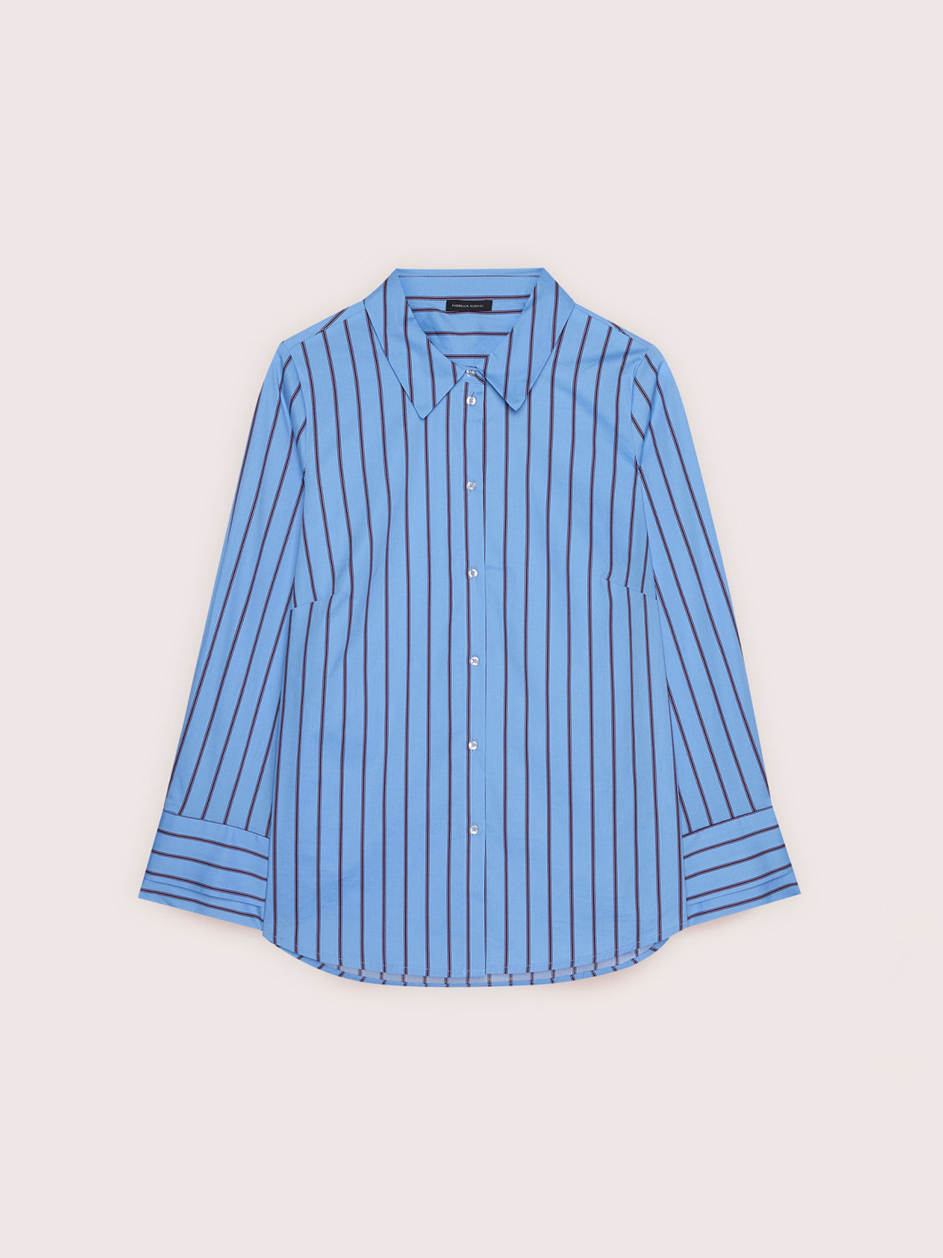 Chemise &agrave; rayures en coton stretch image number 4