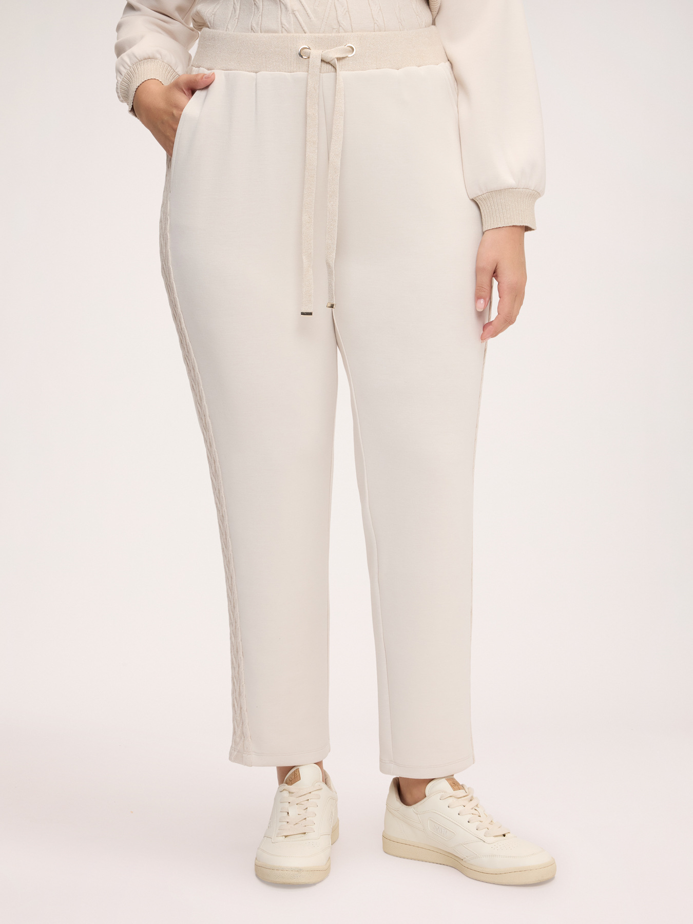 Modal blend joggers with drawstring image number 2