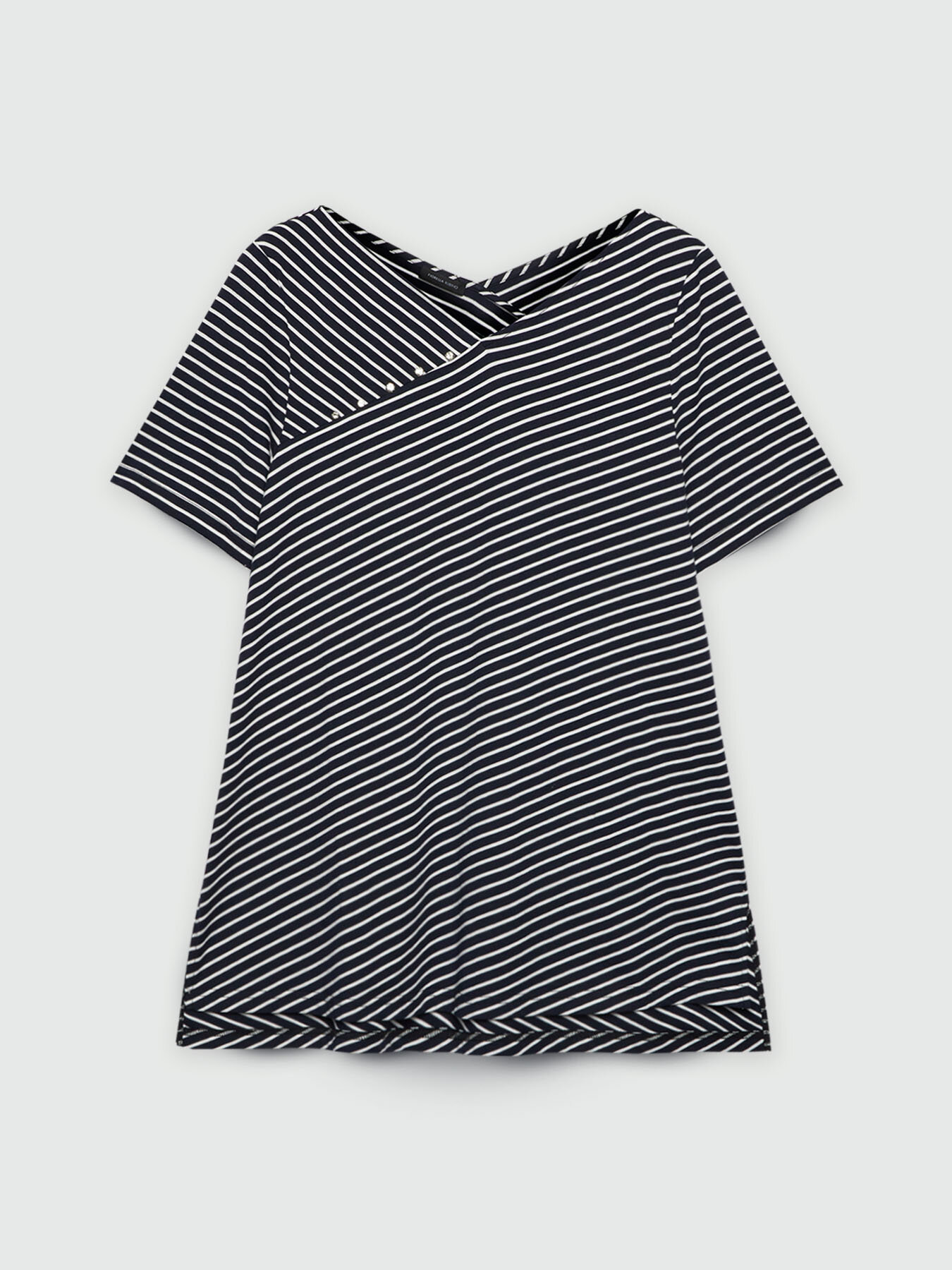 Camiseta de rayas con pedrer&iacute;a image number 5