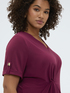 T-Shirt aus Jersey mit Drapierung image number 3