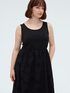 Long empire waist dress in broderie anglaise image number 3