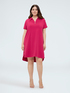 Dress with polo collar and jewel button image number 2