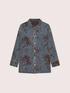 Jeansjacke im Hemdstil mit floraler Stickerei image number 5
