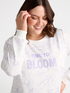 Floral sweatshirt with lettering image number 3