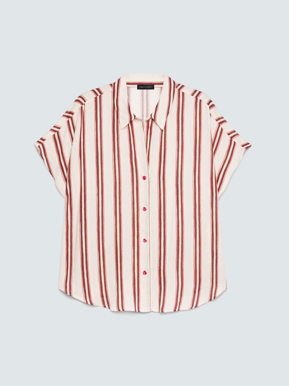 Striped viscose shirt