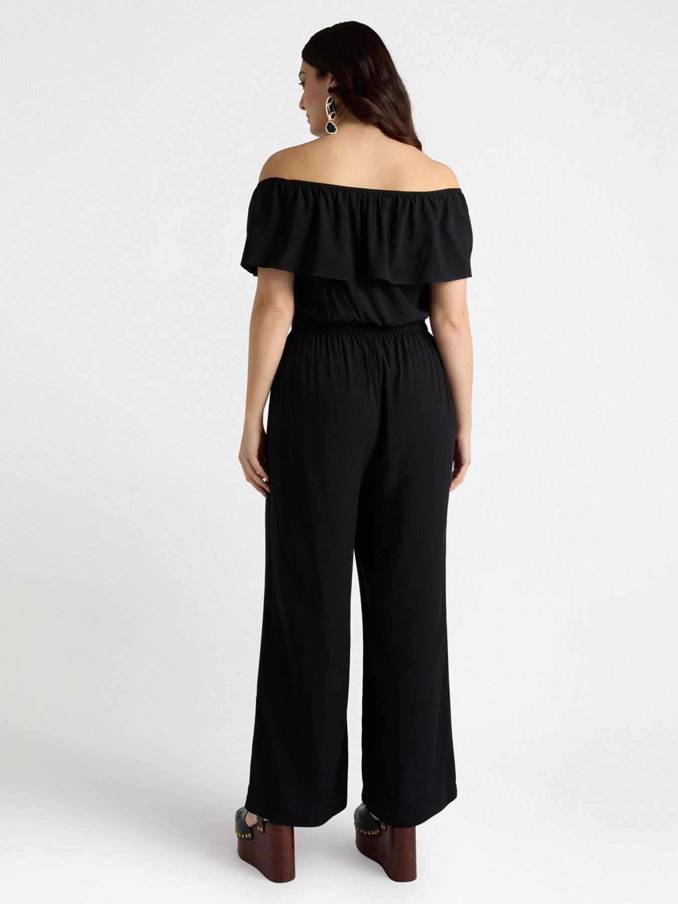 Tuta in viscosa LENZING™ ECOVERO™ con volant image number 1