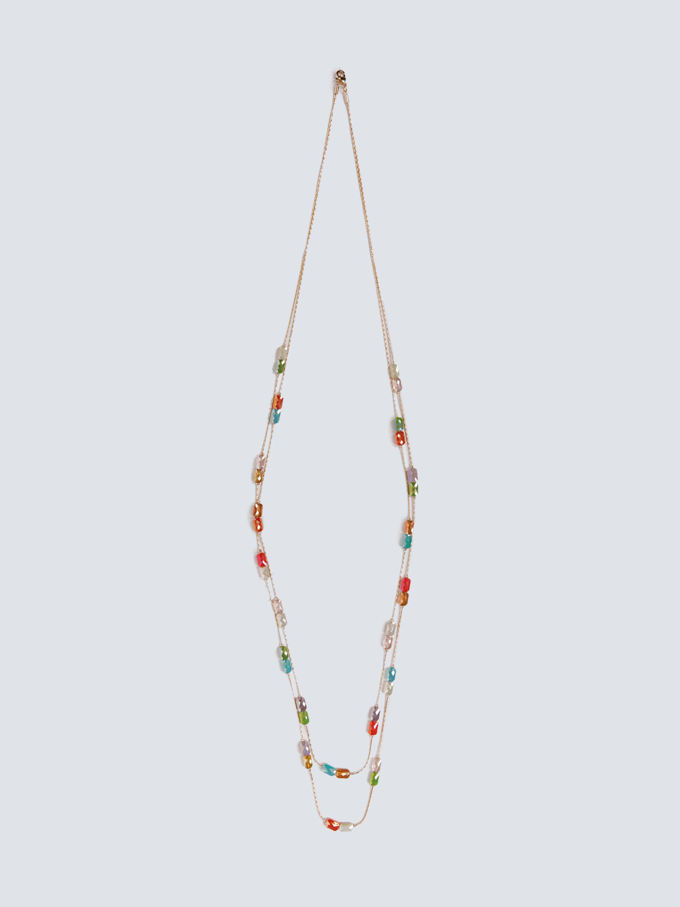 Collar largo con pedrer&iacute;a tallada image number 0