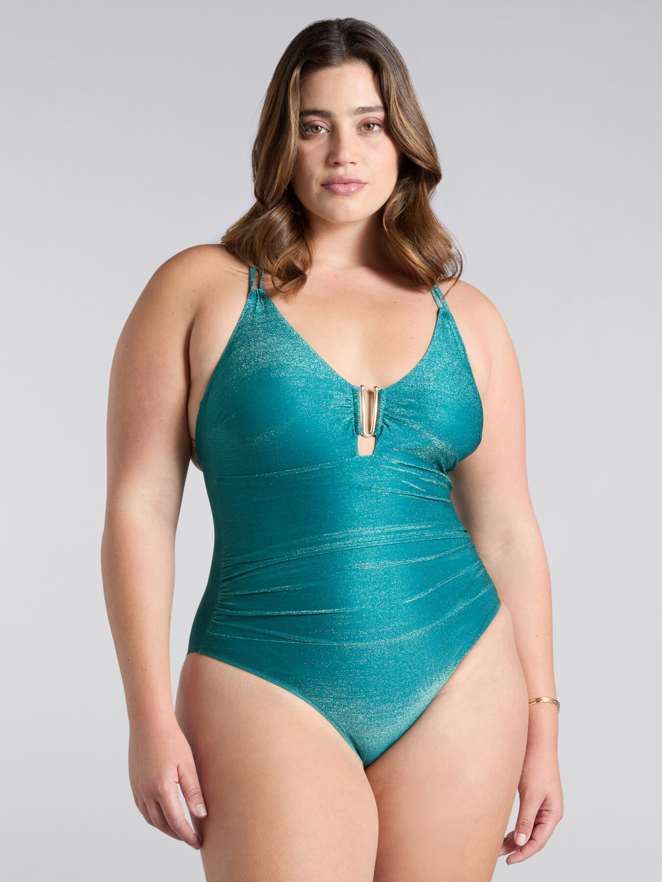 Tummy control one-piece swimsuit image number 3
