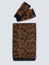Set di sciarpa e manicotti animalier lurex image number 0