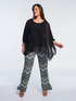 Blusa amplia en georgette image number 0