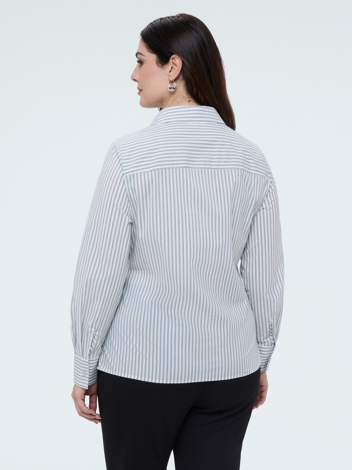 Striped cotton shirt image number 1