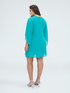 Georgette dress with maxi kimono sleeves image number 1