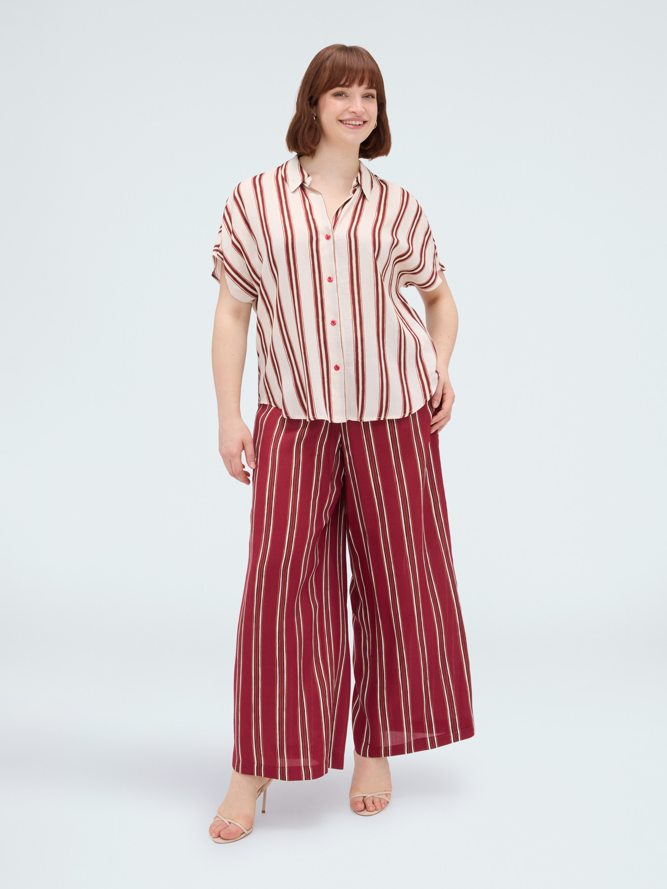 Striped viscose shirt image number 2