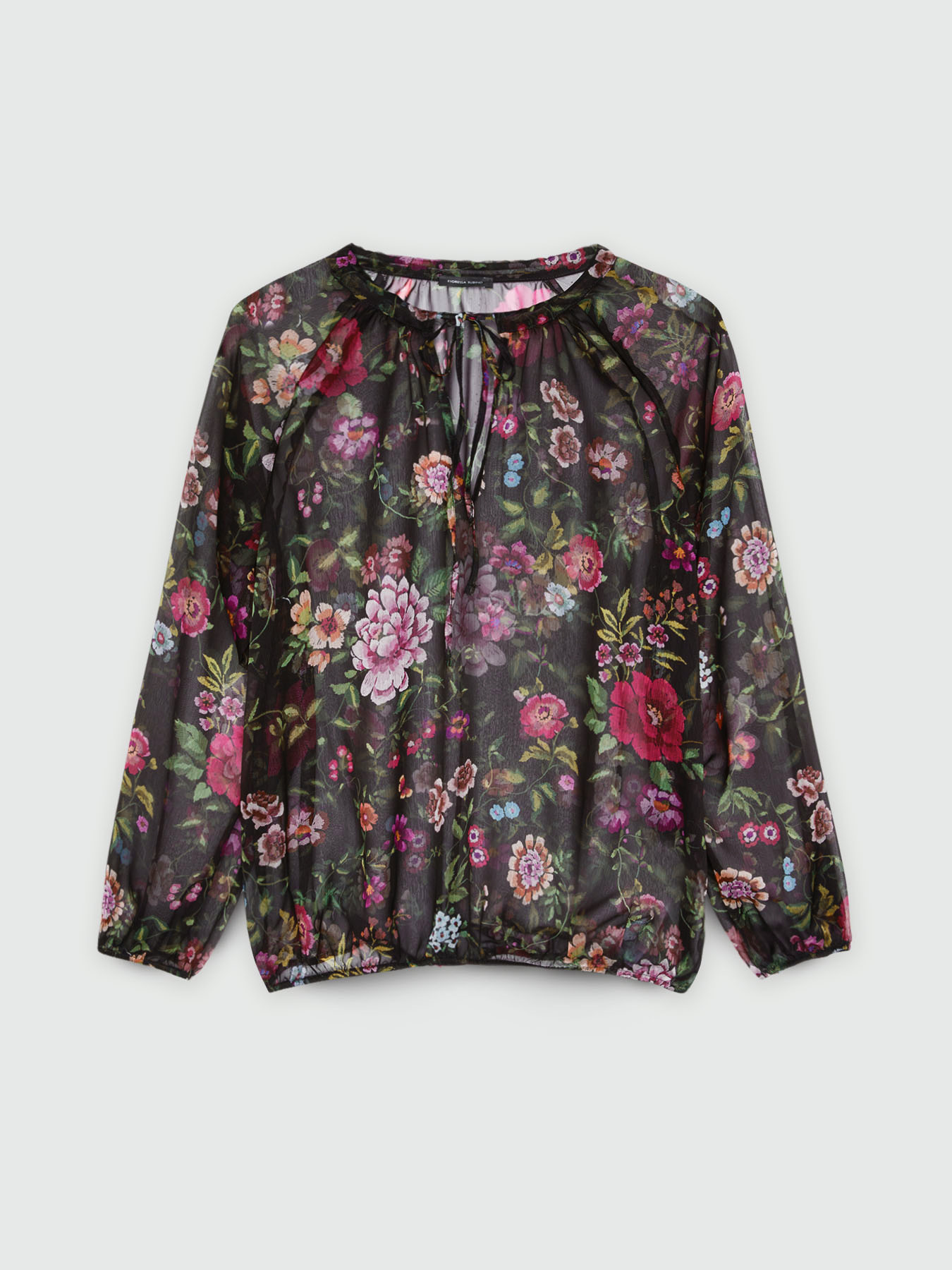 Blouse &agrave; fleurs en georgette image number 5