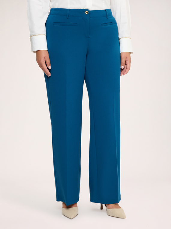 Pantalon Wide Leg en tissu stretch