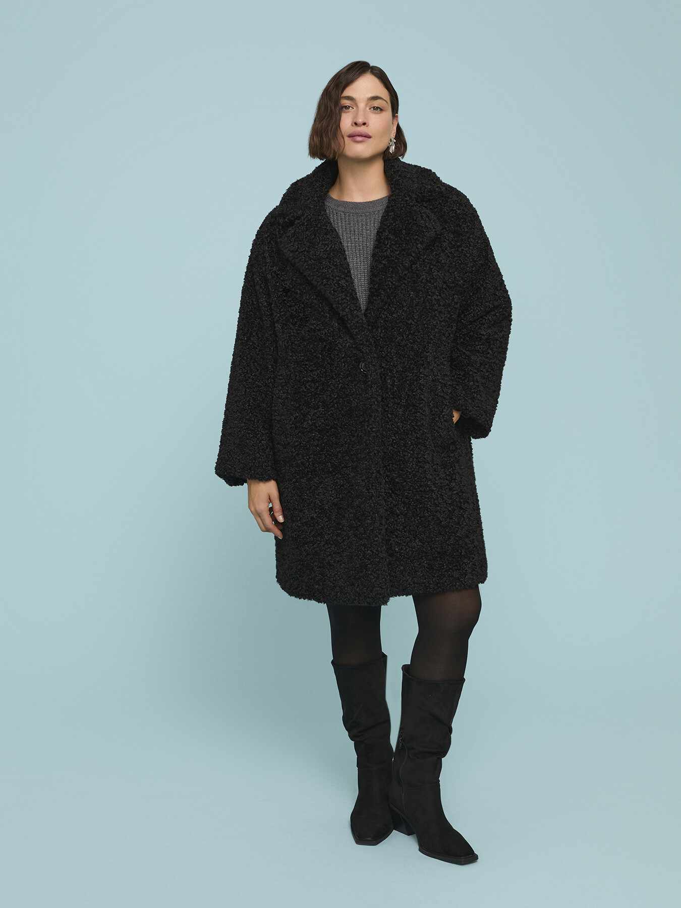 Cappotto teddy lungo image number 2