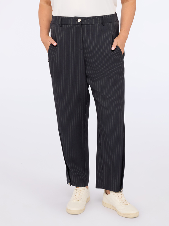 Pinstriped balloon pants