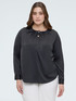 Satin blouse with heart-shaped buttons image number 3