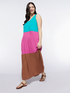 Robe longue color block image number 0
