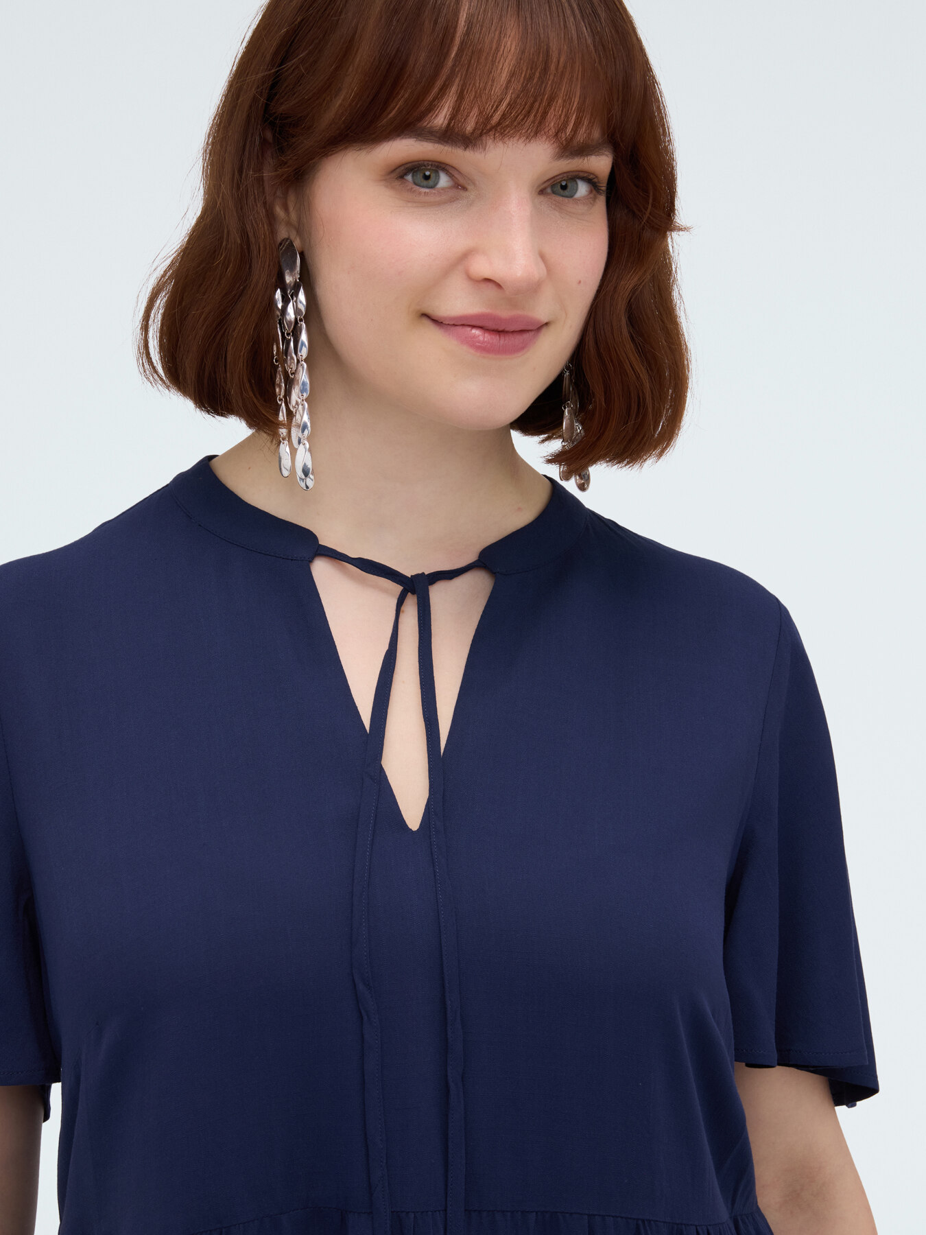 Smile Short Dress with Bow image number 3