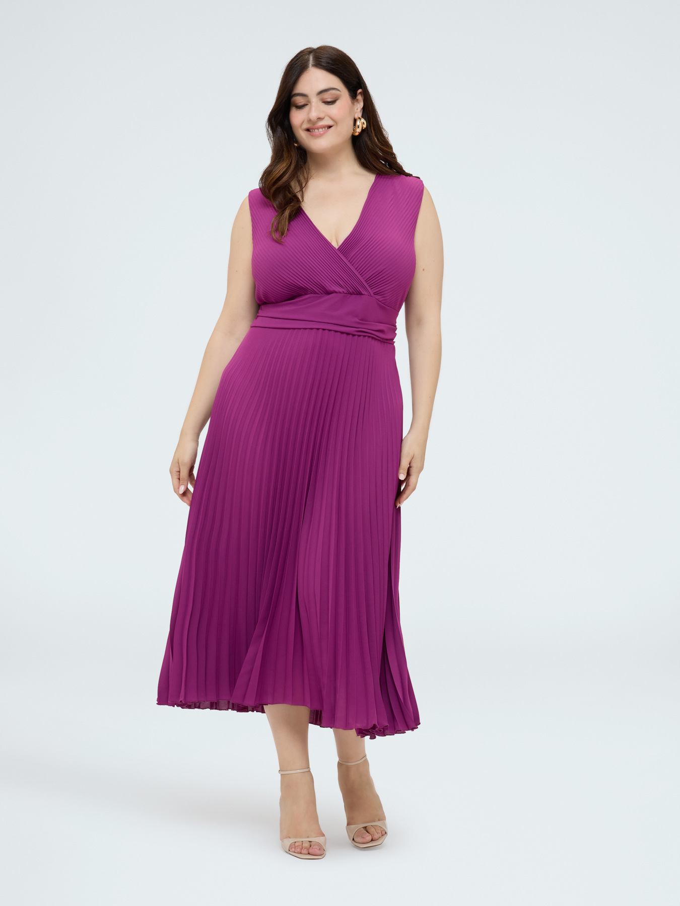 Dream Kleid aus plissiertem Georgette image number 0
