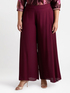 Palazzo trousers with side pleat image number 2