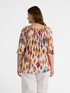 Ikat print blouse image number 1