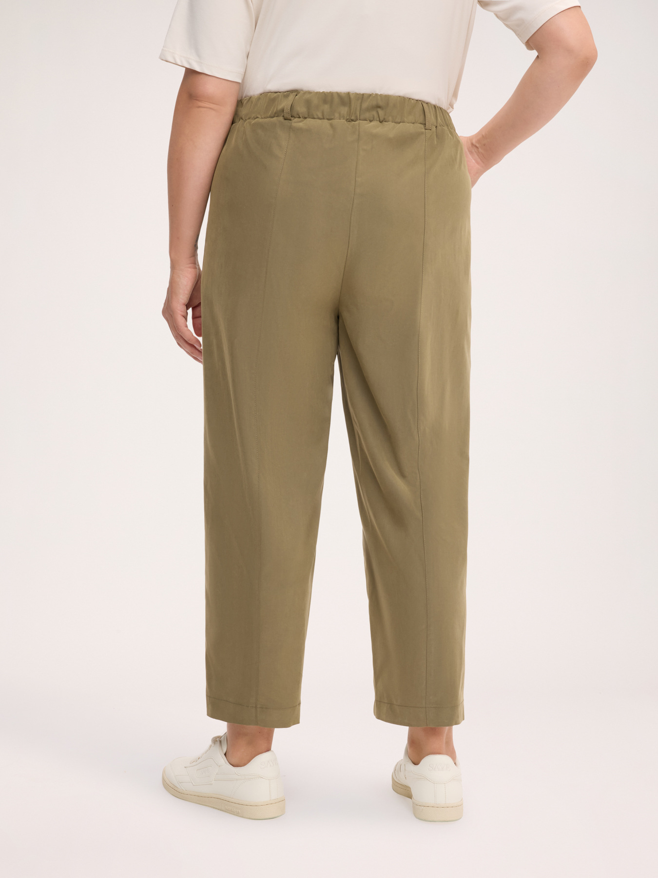 Pantalones holgados de mezcla de viscosa image number 1