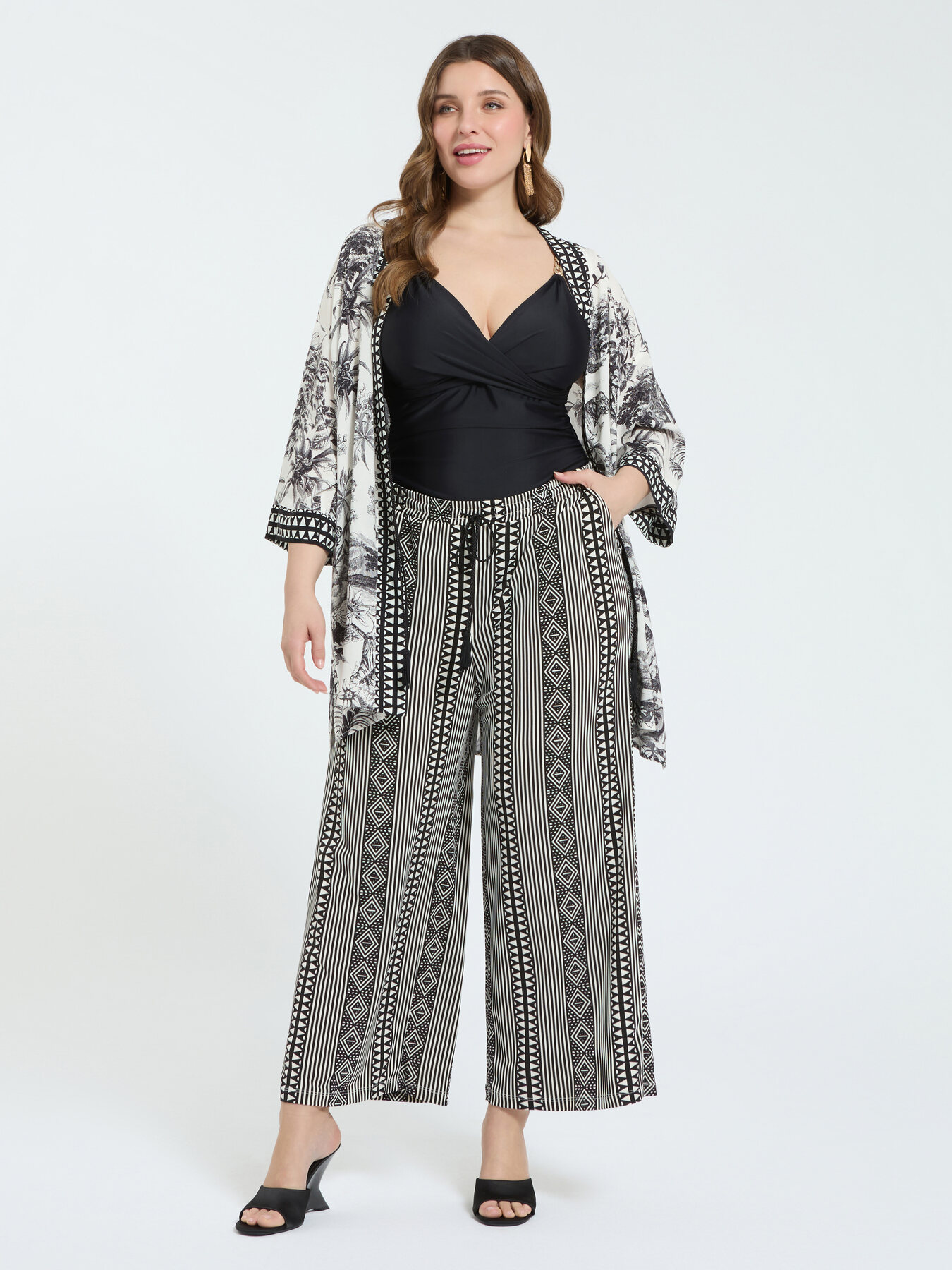 Palazzo pants in jersey image number 3