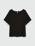 T-shirt with side pleats image number 4