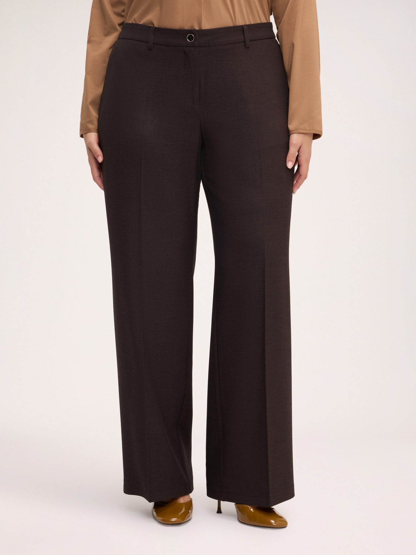 Pantaloni Wide Leg piega stirata image number 0