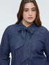 Chemise en denim avec n&oelig;ud/cravate image number 2