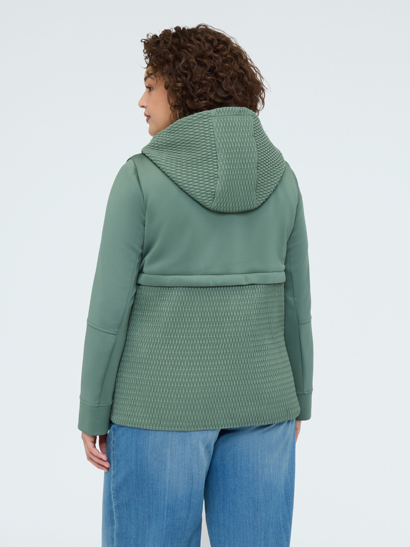 Scuba jacket with matelass&eacute; details image number 1
