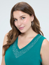 Cotton top with rhinestones image number 3