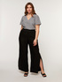 Wide crepon trousers image number 0