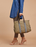 Shopping bag con bordi ricamati image number 3
