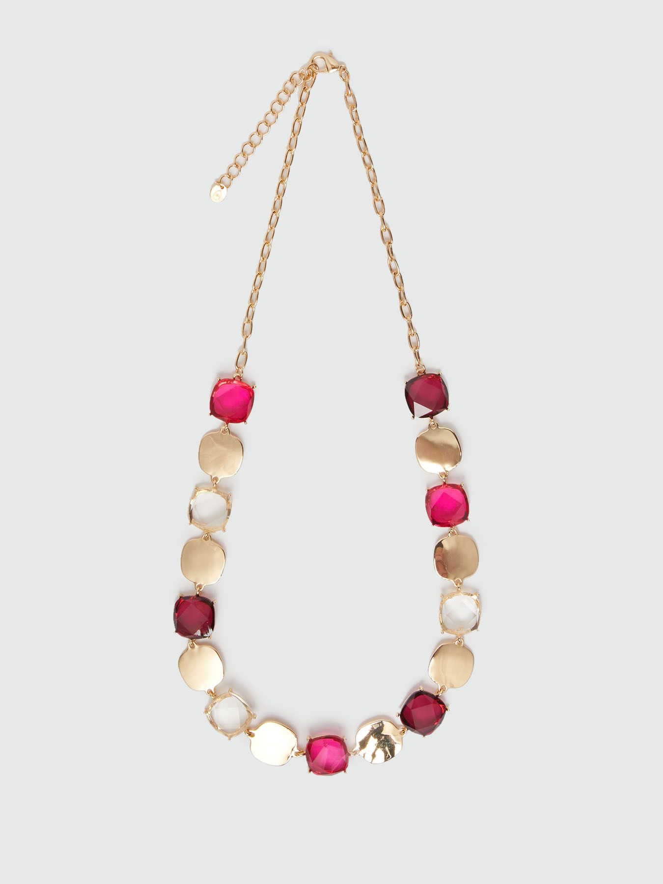 Necklace with coloured crystals image number 0