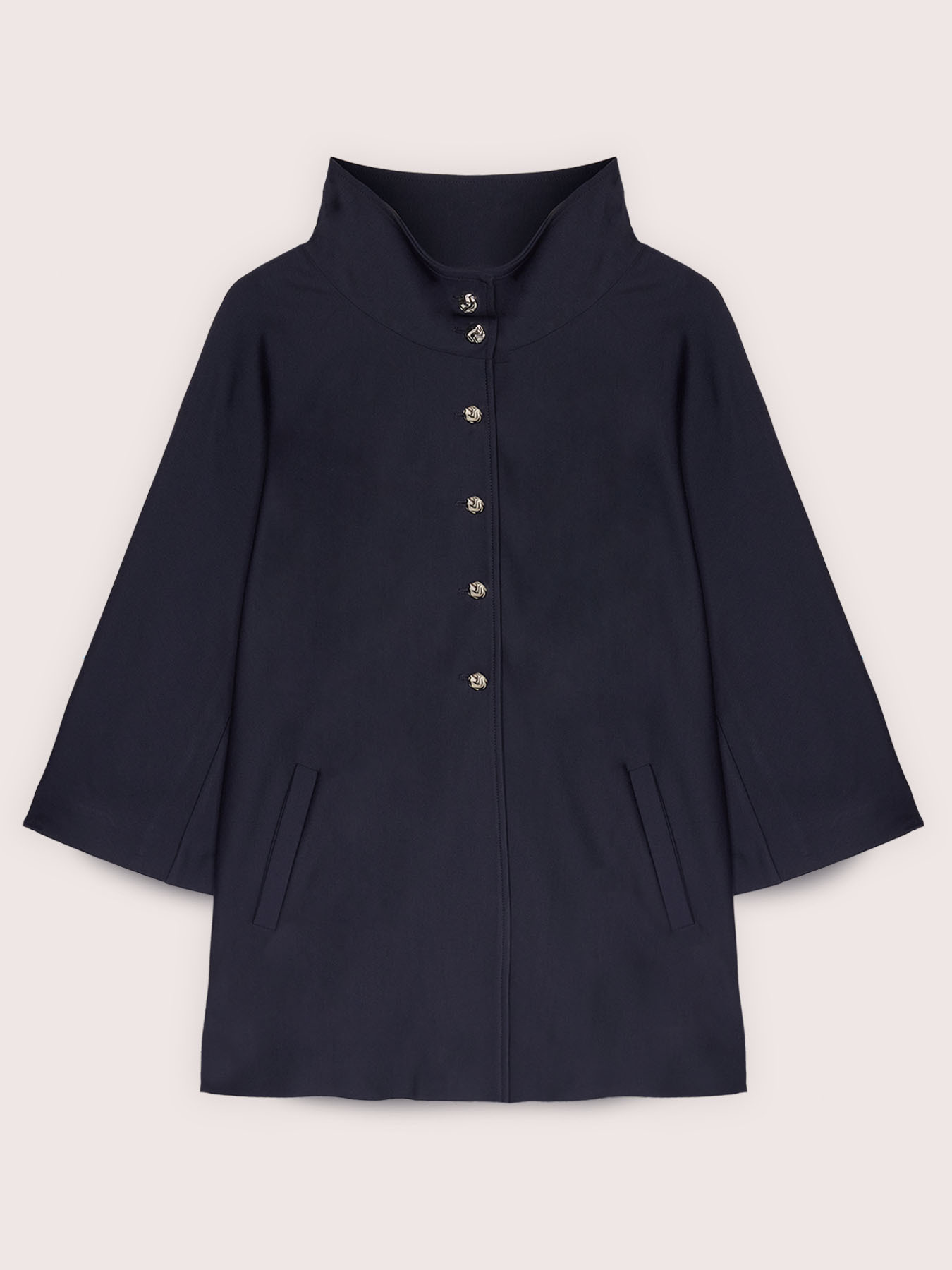 Chaqueta en punto Milano con cuello alto image number 4