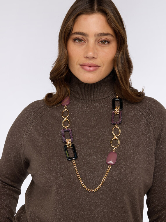 Necklace with mix of charms