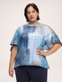 Blouse en viscose avec imprim&eacute; patchwork image number 0