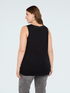 Two-material top with V-neck image number 1