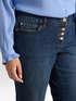 Flared jeans with buttons image number 3
