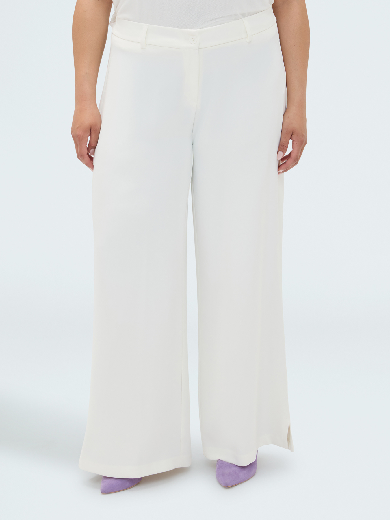 Wide-Leg-Hose aus flie&szlig;endem Stoff image number 0