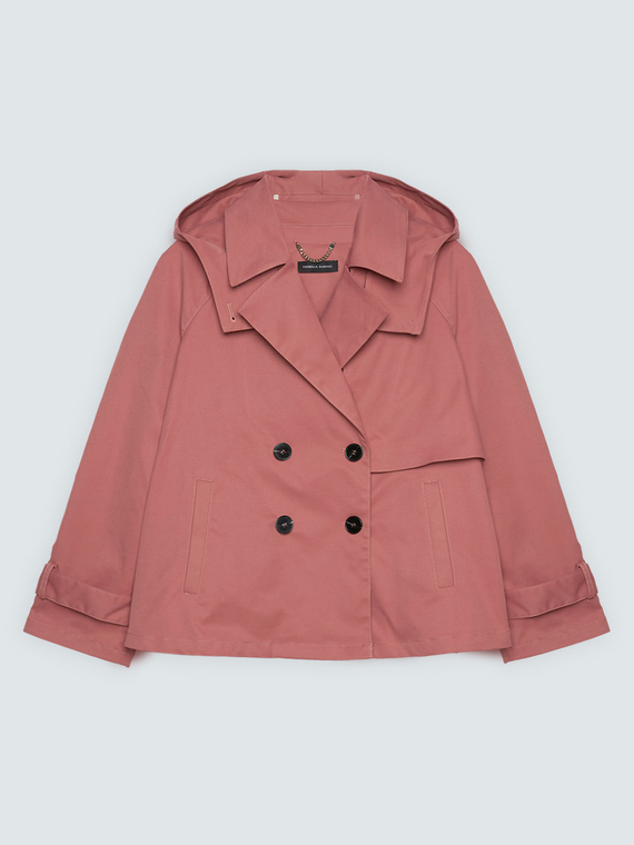 Trench-coat court crois&eacute;